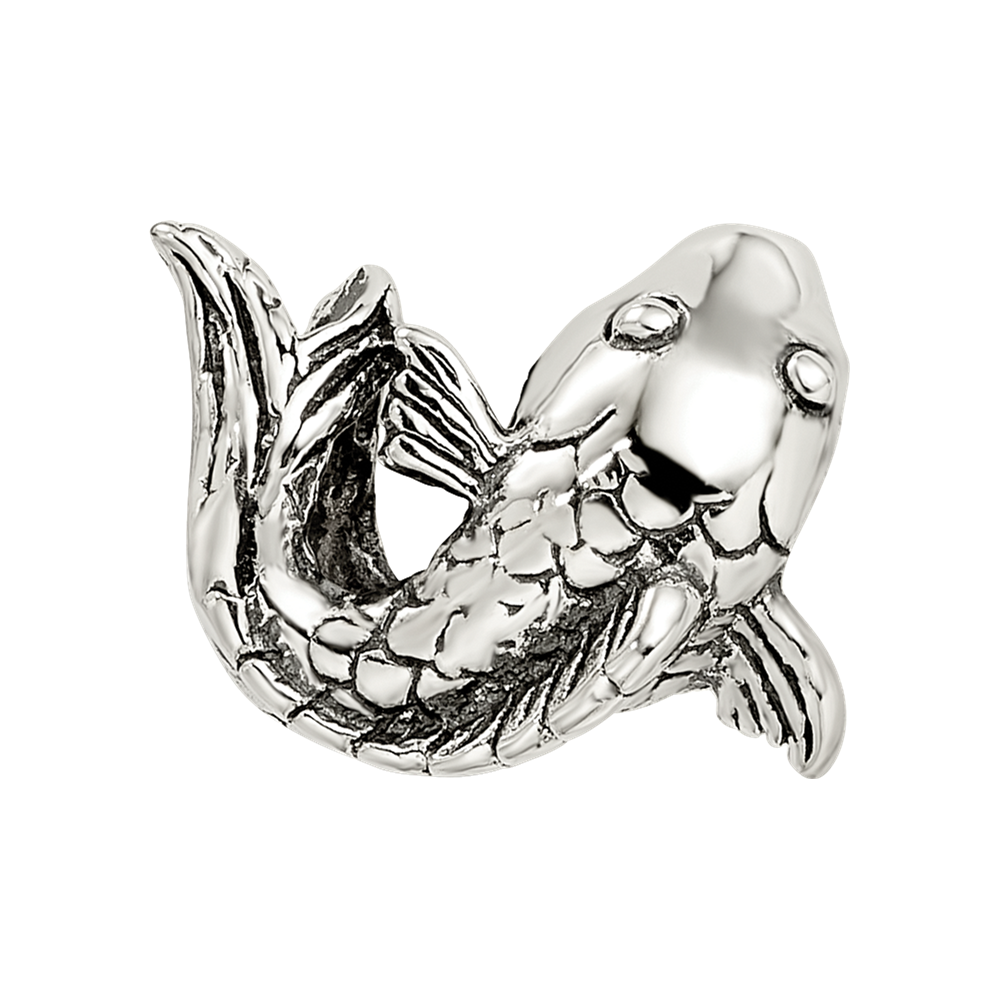 Sterling Silver Reflections Fish Bead