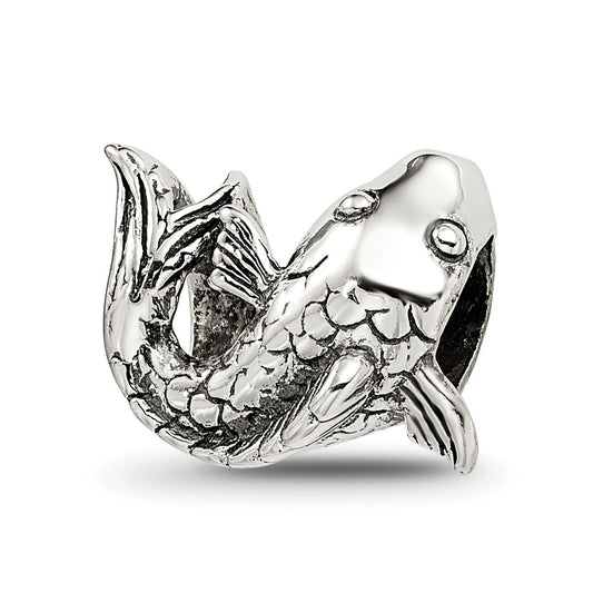 Sterling Silver Reflections Fish Bead