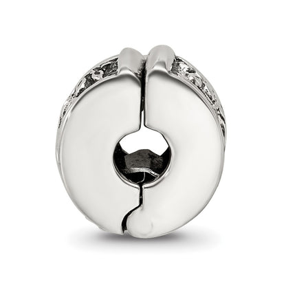 Sterling Silver Reflections Hinged Floral Clip Bead