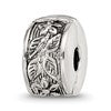 Sterling Silver Reflections Hinged Floral Clip Bead