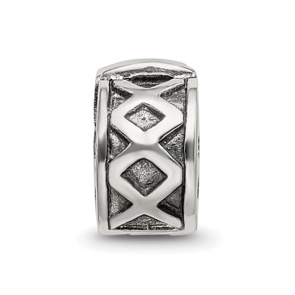 Sterling Silver Reflections Hinged X Clip Bead