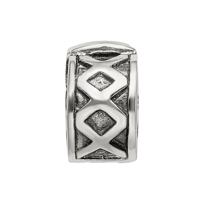 Sterling Silver Reflections Hinged X Clip Bead