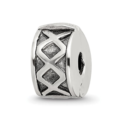 Sterling Silver Reflections Hinged X Clip Bead