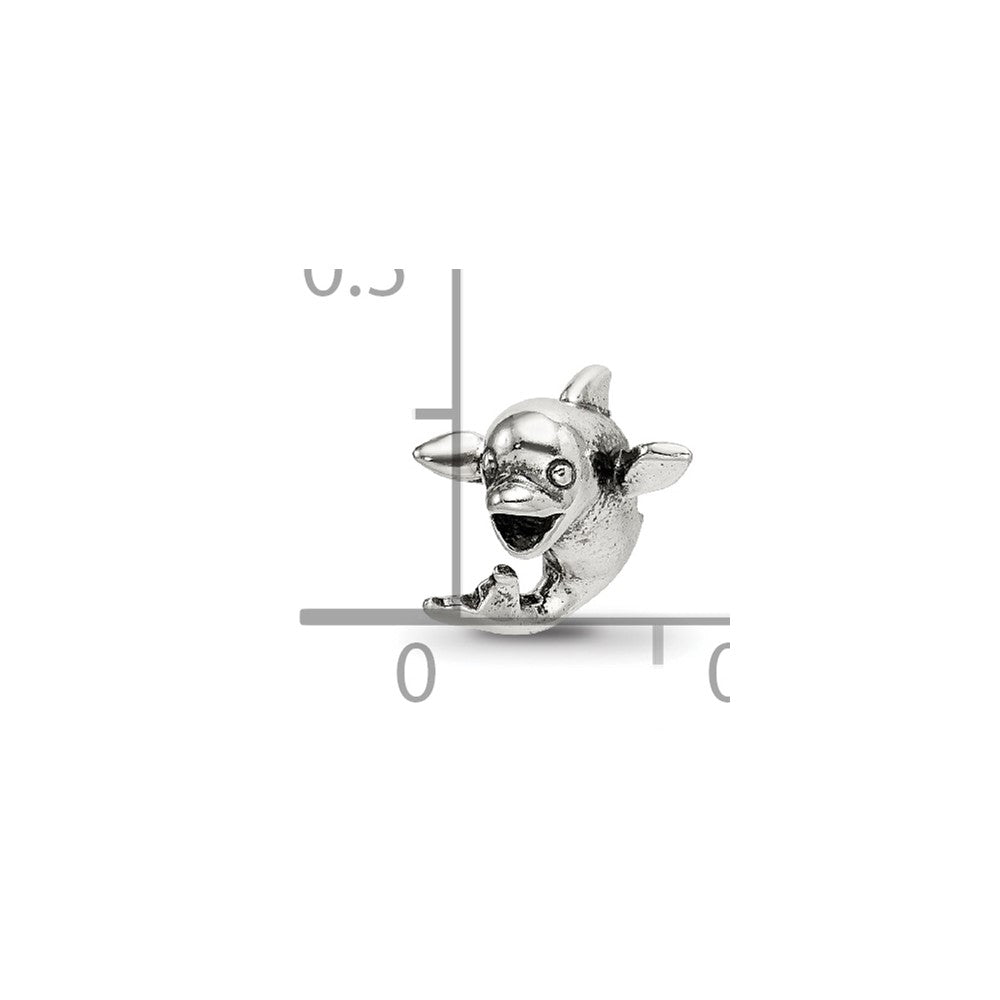 Sterling Silver Reflections Kids Dolphin Bead