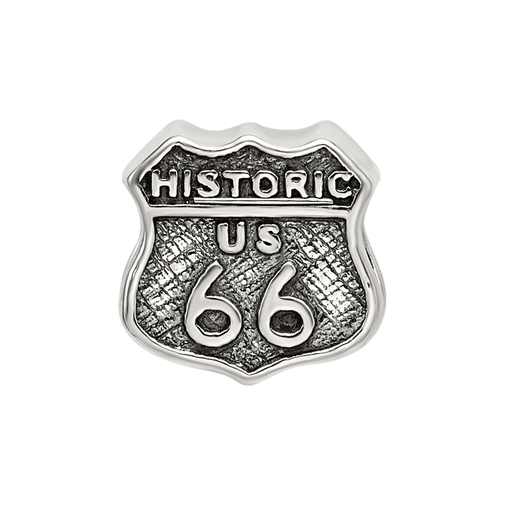 Sterling Silver Reflections Route 66 Bead