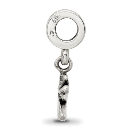 Sterling Silver Reflections 4-leaf Clover Dangle Bead