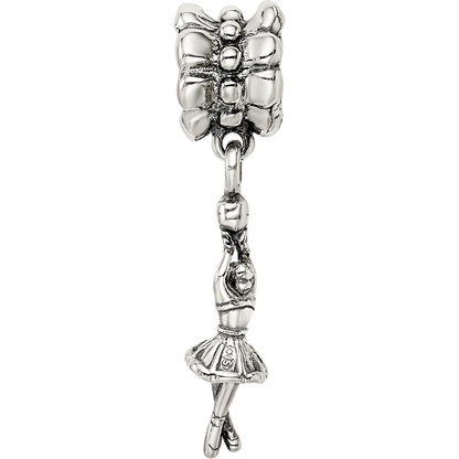 Sterling Silver Reflections Ballerina Dangle Bead