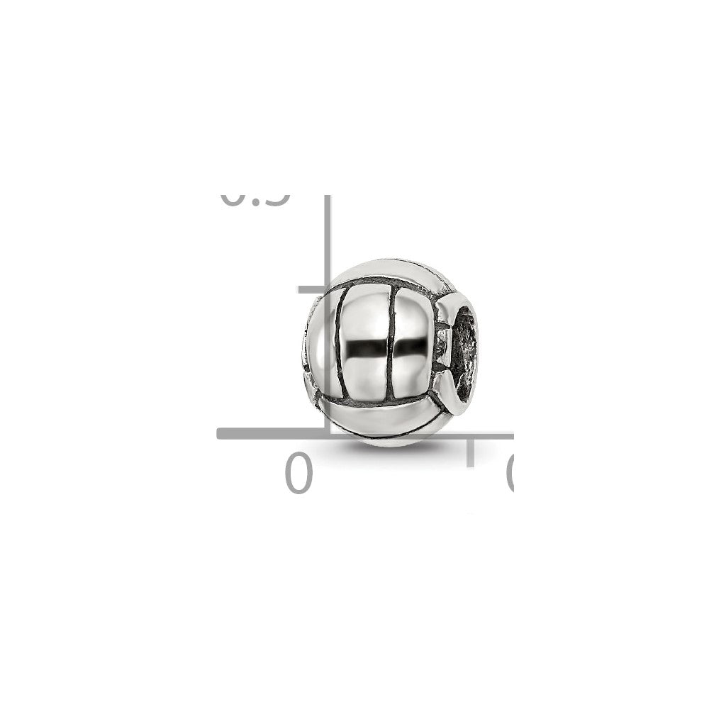 Sterling Silver Reflections Volleyball Bead
