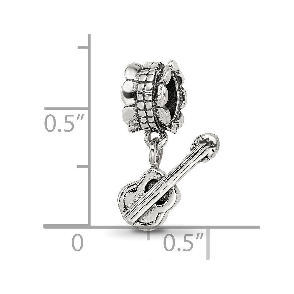 Sterling Silver Reflections Guitar Bead