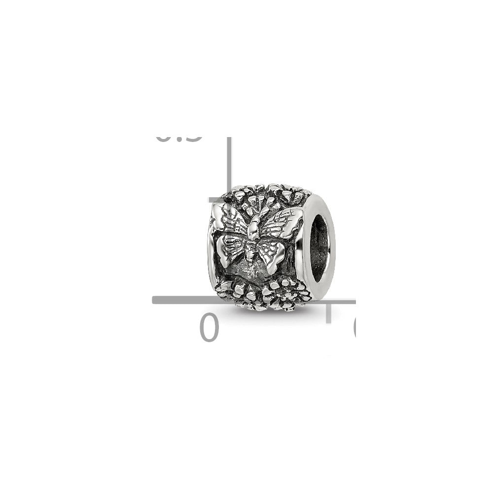 Sterling Silver Reflections Butterfly Bali Bead