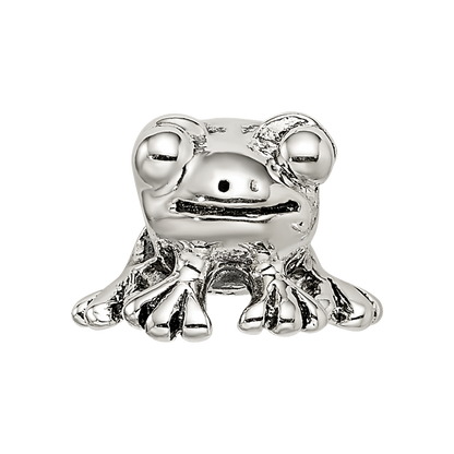 Sterling Silver Reflections Frog Bead