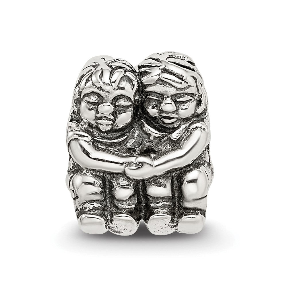 Sterling Silver Reflections Two Kids Bead