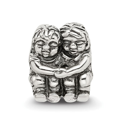 Sterling Silver Reflections Two Kids Bead