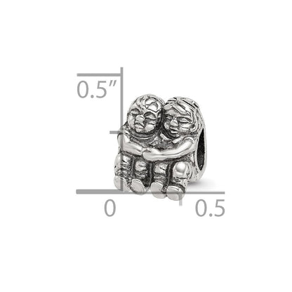 Sterling Silver Reflections Two Kids Bead