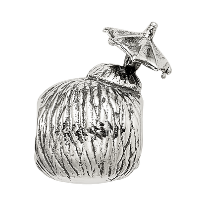 Sterling Silver Reflections Coconut Drink Bead