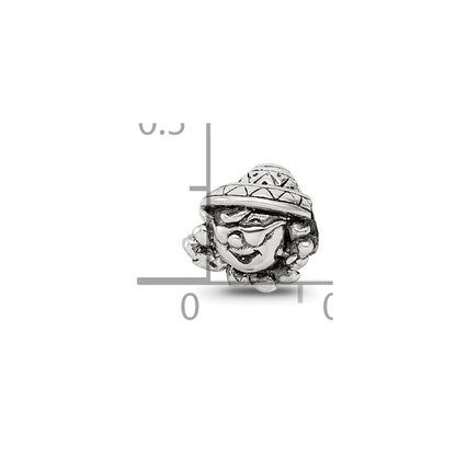 Sterling Silver Reflections Kids Sunshine Farmer Bead