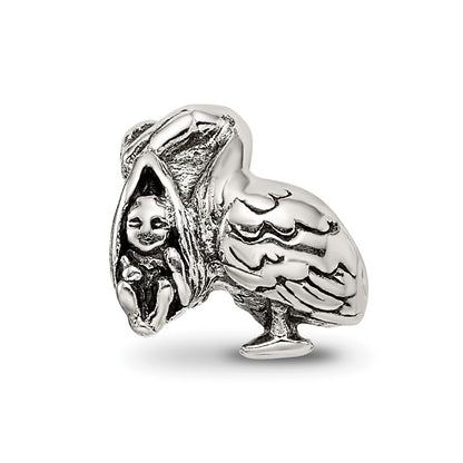 Sterling Silver Reflections Stork Bead