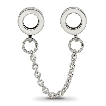 Sterling Silver Reflections Security Chain Floral Bead