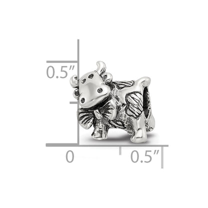 Sterling Silver Reflections Dairy Cow Bead