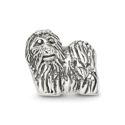 Sterling Silver Reflections Yorkshire Terrier Bead