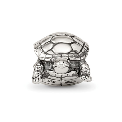 Sterling Silver Reflections Turtle Bead