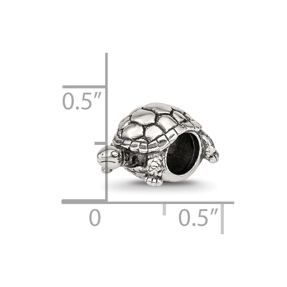 Sterling Silver Reflections Turtle Bead