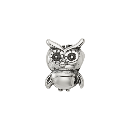 Sterling Silver Reflections Kids Owl Bead