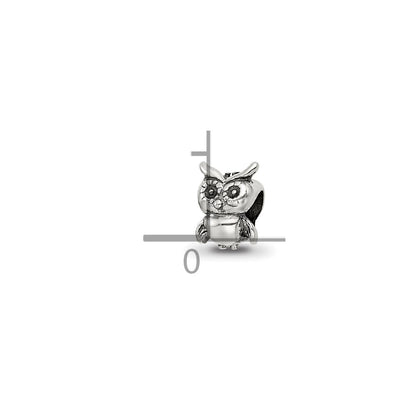 Sterling Silver Reflections Kids Owl Bead