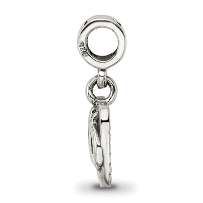 Kids Collection Sterling Silver Flip Flops Dangle Reflections Bead