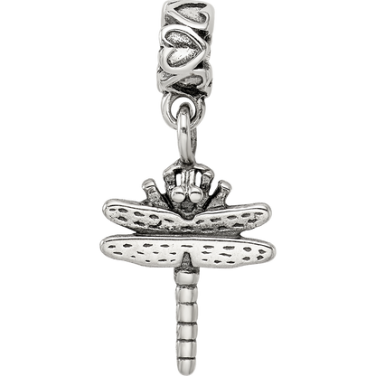 Sterling Silver Reflections Kids Dragonfly Dangle Bead