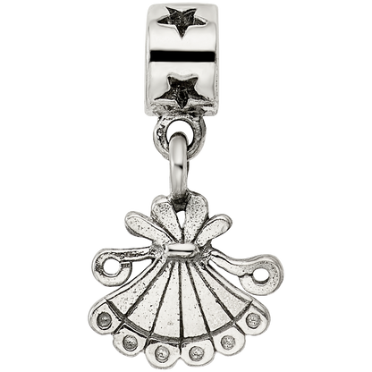 Kids Collection Sterling Silver Fan Dangle Reflections Bead