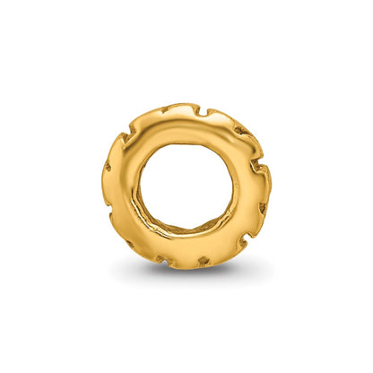 Sterling Silver Gold-plated Reflections Swirl Spacer Bead