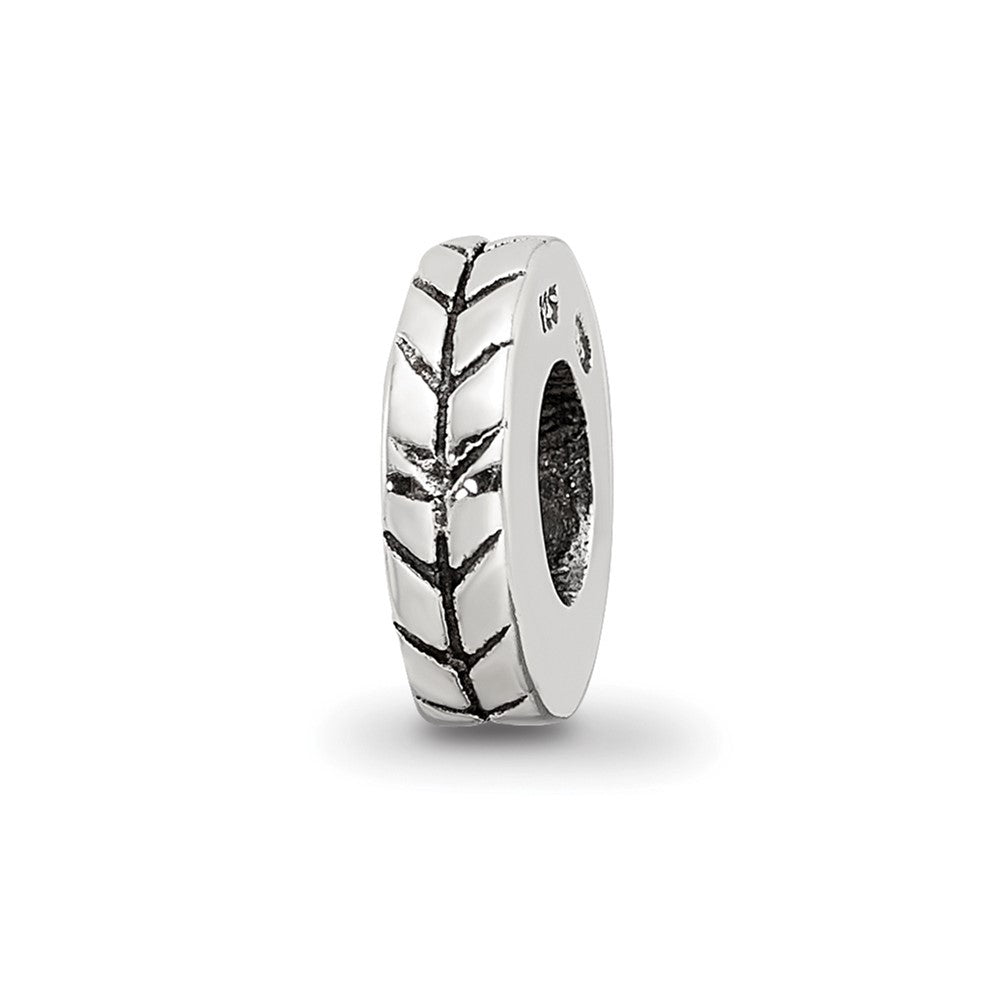 Sterling Silver Reflections Notched Spacer Bead