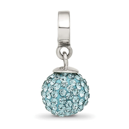 Sterling Silver Reflections Dec Preciosa Crystal Ball Dangle Bead