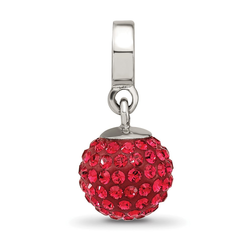 Sterling Silver Reflections July Preciosa Crystal Ball Dangle Bead
