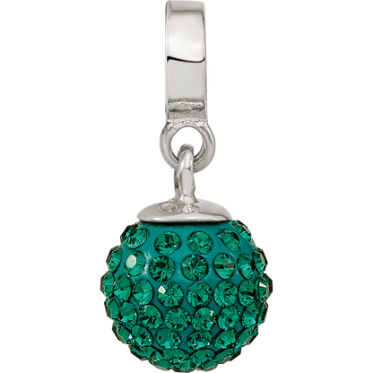 Sterling Silver Reflections May Preciosa Crystal Ball Dangle Bead