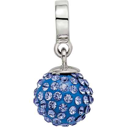 Sterling Silver Reflections Sept Preciosa Crystal Ball Dangle Bead