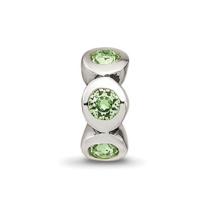 Sterling Silver Reflections August Preciosa Crystal Birthstone Bead