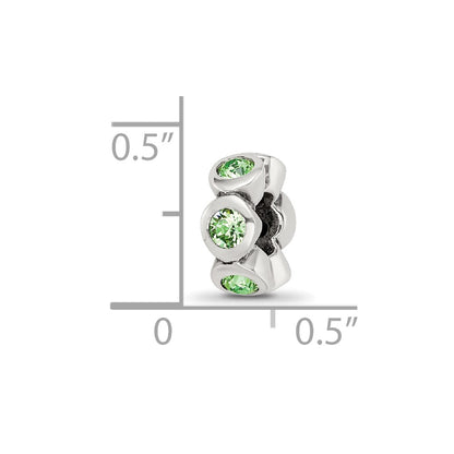 Sterling Silver Reflections August Preciosa Crystal Birthstone Bead