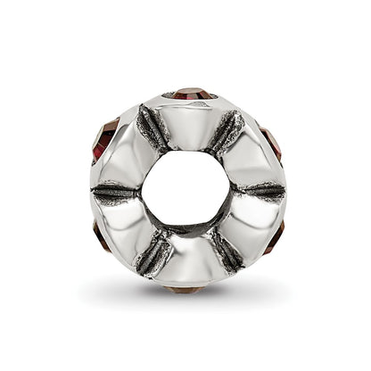 Sterling Silver Reflections January Preciosa Crystal Birthstone Bead