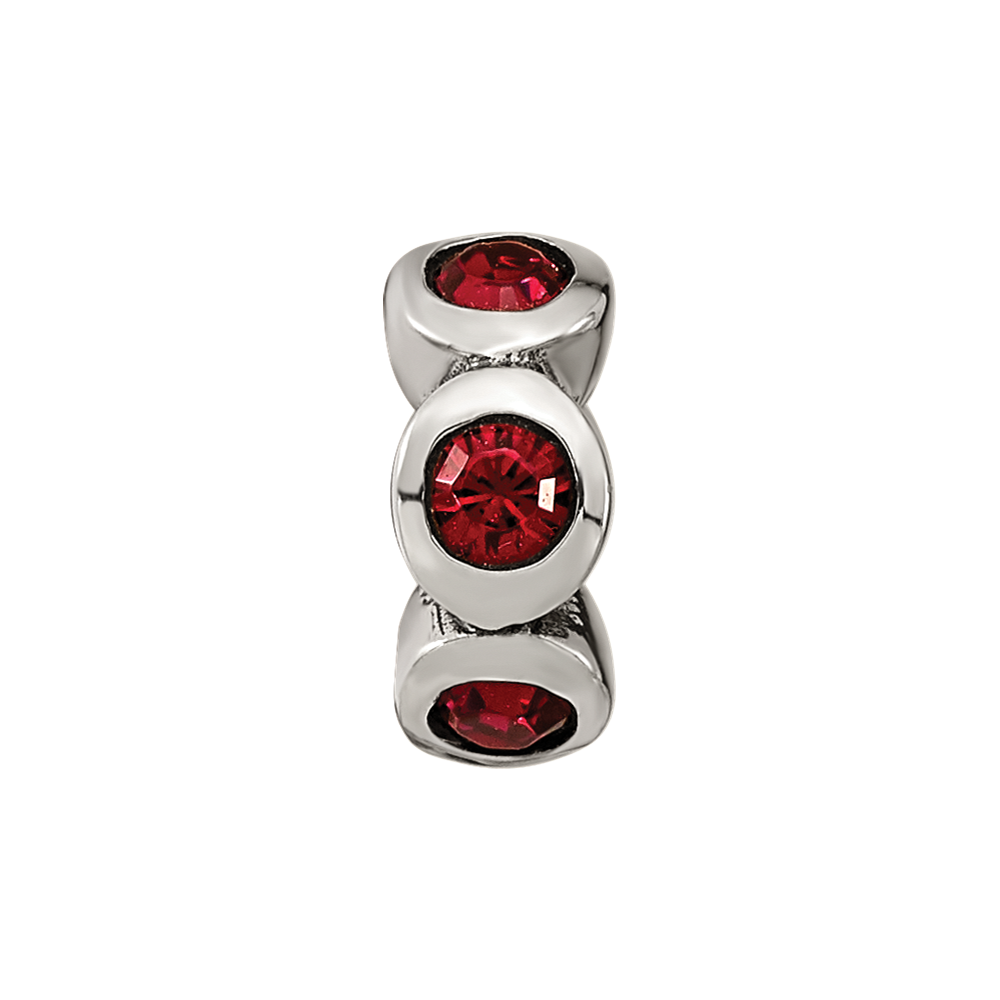 Sterling Silver Reflections July Preciosa Crystal Birthstone Bead