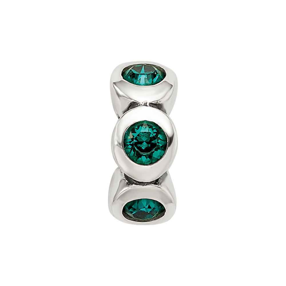 Sterling Silver Reflections May Preciosa Crystal Birthstone Bead