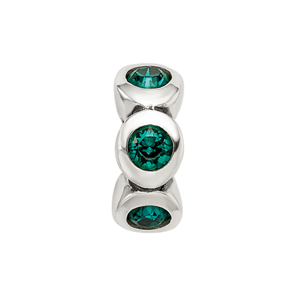 Sterling Silver Reflections May Preciosa Crystal Birthstone Bead