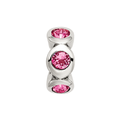 Sterling Silver Reflections October Preciosa Crystal Birthstone Bead