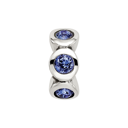 Sterling Silver Reflections Sept Preciosa Crystal Birthstone Bead