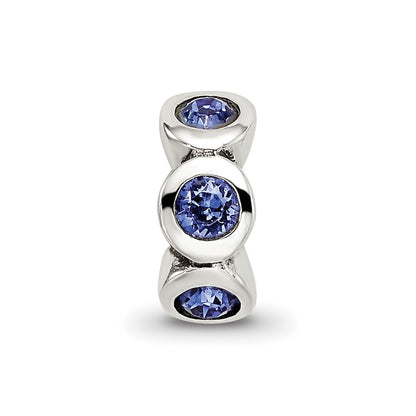 Sterling Silver Reflections Sept Preciosa Crystal Birthstone Bead