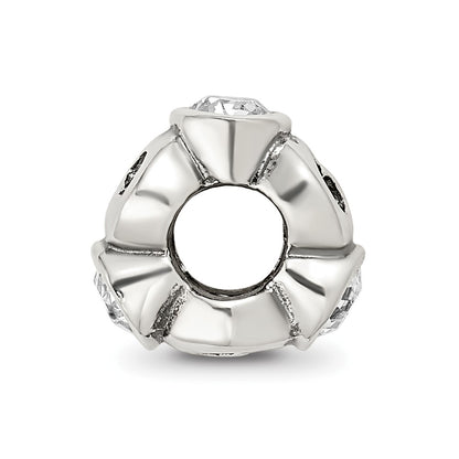 Sterling Silver Reflections April Preciosa Crystal Birthstone Bead