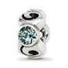 Sterling Silver Reflections December Blue Preciosa Crystal Bead