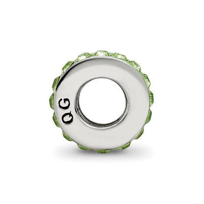 Sterling Silver Reflections August Single Row Preciosa Crystal Bead