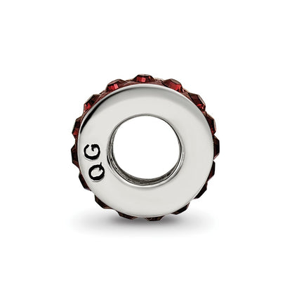 Sterling Silver Reflections Jan Single Row Preciosa Crystal Bead